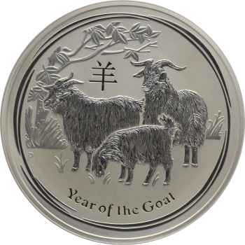 Australien 30 Dollars 2015 Year Of The Goat - 1 kg Feinsilber